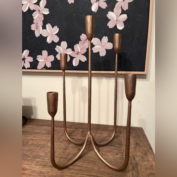 Park Hill Forged Iron Candelabra - Picture 4 of 7